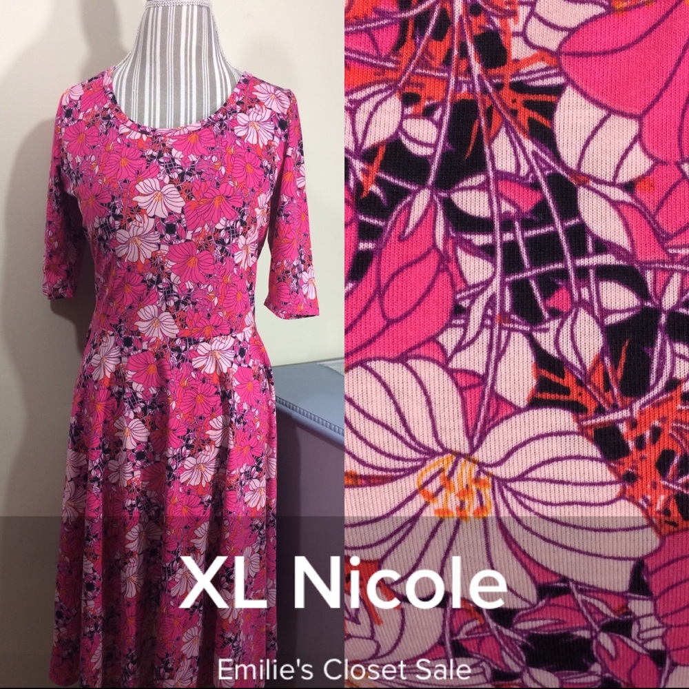 EUC LuLaRoe Nicole Dress